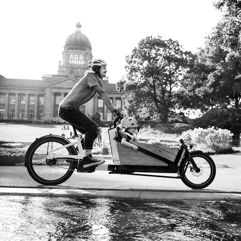 2021 Bergamont E-Cargoville LJ Elite Electric Cargo Bike in White-1